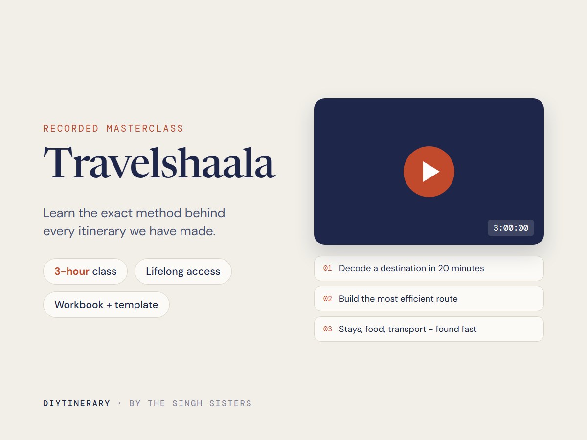 Travelshaala Masterclass
